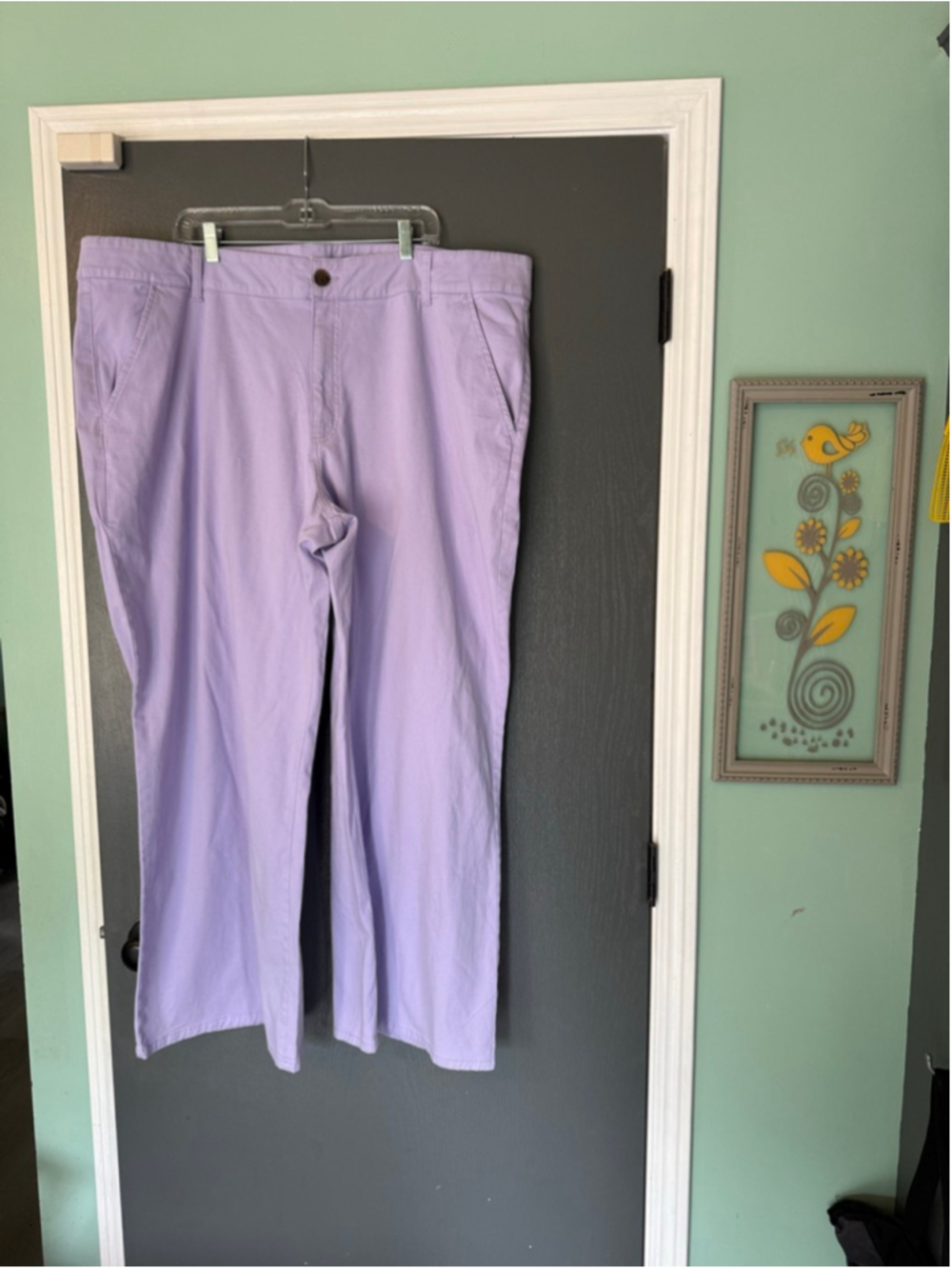 Women's St. John's Bay Purple Wide Leg Pants 26W